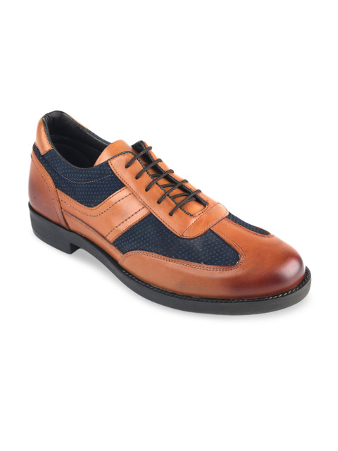 MISSALI 1932 Men Tan Brown Colourblocked Leather Shoes
MISSALI 1932 Men Tan Brown Colourblocked Leather Shoes
