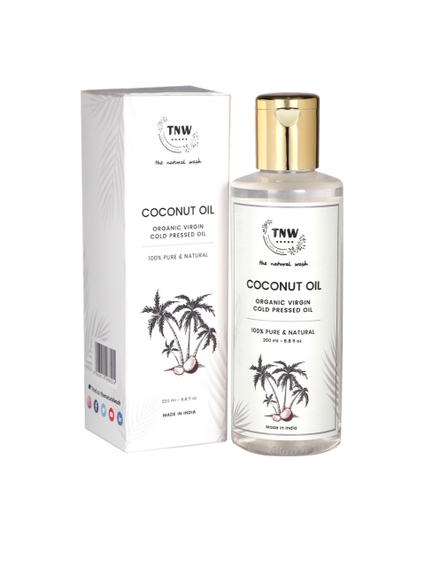 TNW The Natural Wash Cold Pressed Virgin Coconut Oil for Skin Hair and Body Massage(200ml), White
TNW The Natural Wash Cold Pressed Virgin Coconut Oil for Skin Hair and Body Massage(200ml), White