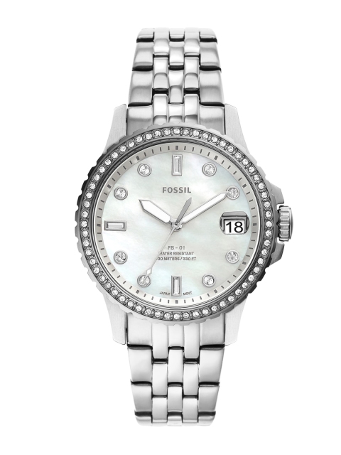 Fossil Women Silver-Toned Analogue Watch