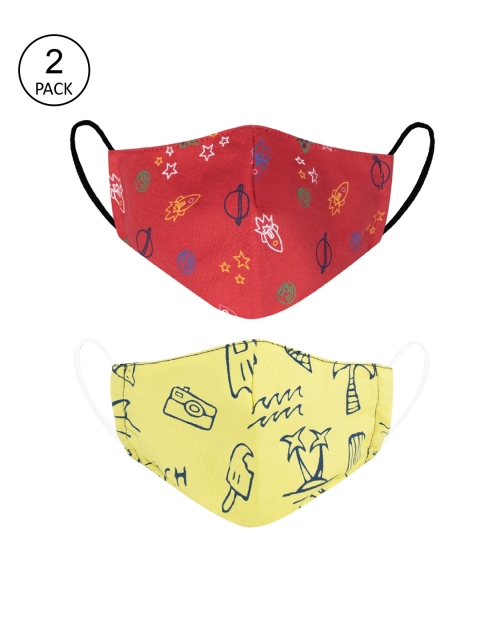 VEA Kids Pack Of 2 Printed 3-Ply Reusable Premium Cotton Protective Outdoor Face Masks, Red
VEA Kids Pack Of 2 Printed 3-Ply Reusable Premium Cotton Protective Outdoor Face Masks, Red