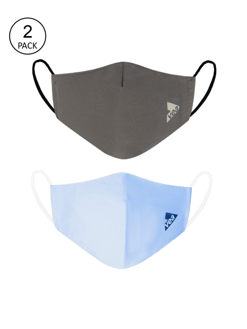 VEA Unisex Pack Of 2 Solid 3 Ply Reusable 5-Layered Protective Outdoor Cotton Masks, Grey
VEA Unisex Pack Of 2 Solid 3 Ply Reusable 5-Layered Protective Outdoor Cotton Masks, Grey