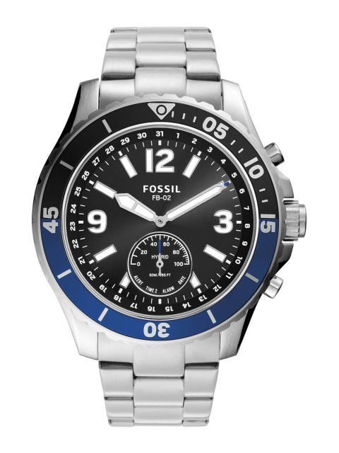Fossil Men Silver-Toned Smart Watch FTW1305