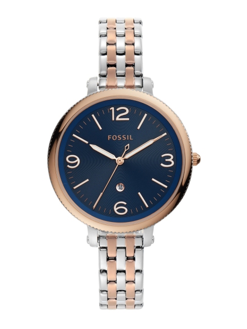 Fossil Women Silver-Toned & Gold-Toned Analogue Watch ES4925