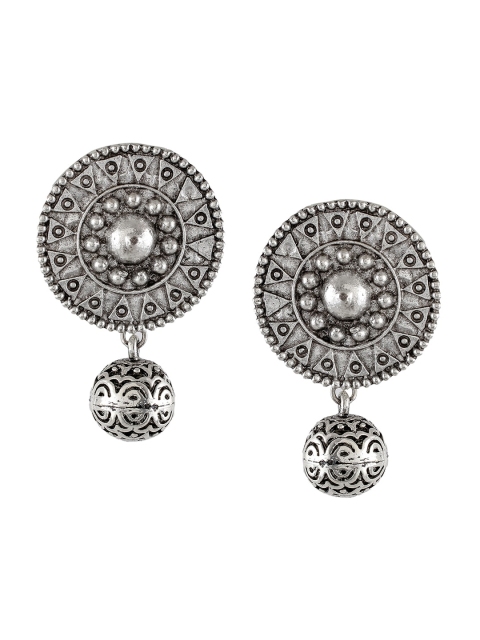 Silvermerc Designs Silver-Plated Contemporary Drop Earrings