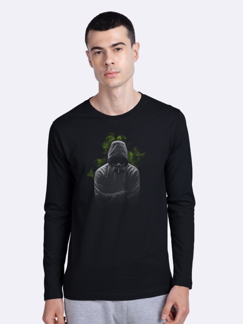 Bewakoof Men Black Toxic Human Printed T-shirt