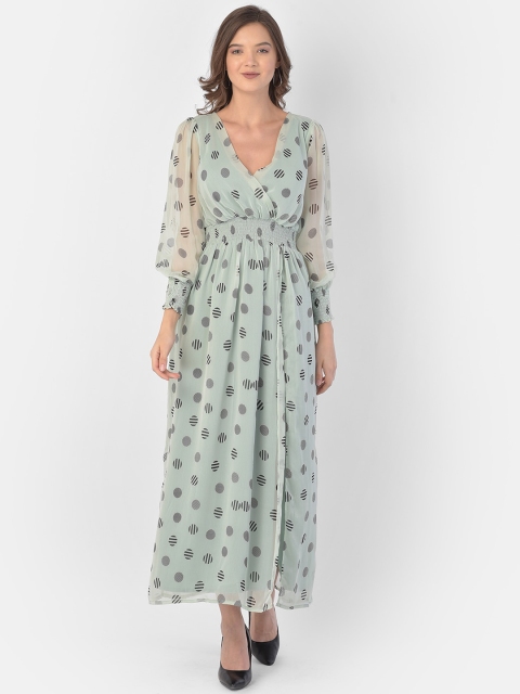 Eavan Sea Green Chiffon Maxi Dress