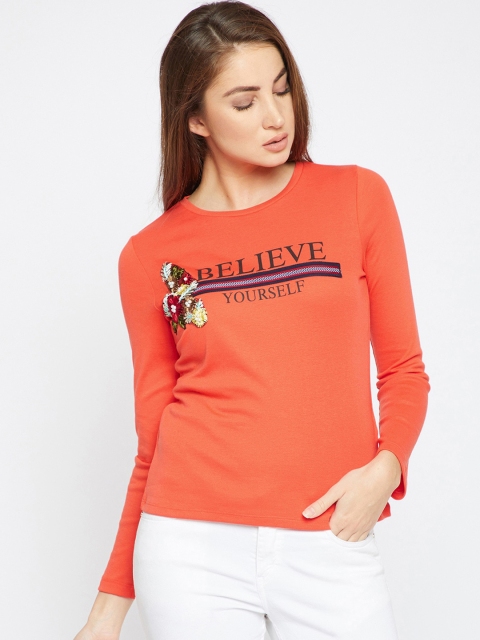 Madame Orange & Black Regular Top