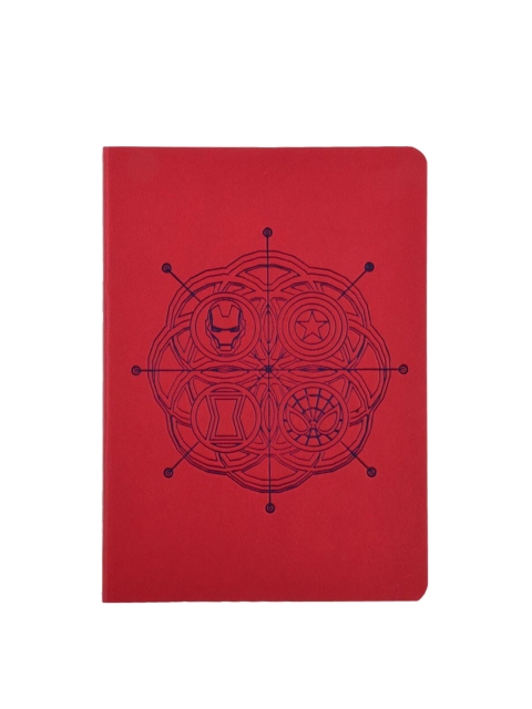 Doodle Red & Black Avengers World Printed Notebook