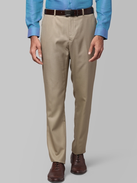 Next Look Men Khaki Formal Trousers