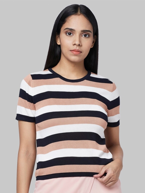 Park Avenue Woman Women Beige 1 NA Striped Drop-Shoulder Sleeves T-shirt Pockets Tshirts
Park Avenue Woman Women Beige 1 NA Striped Drop-Shoulder Sleeves T-shirt Pockets Tshirts