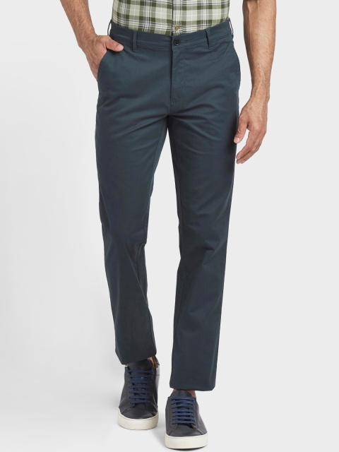 ColorPlus Men Green Regular Trousers