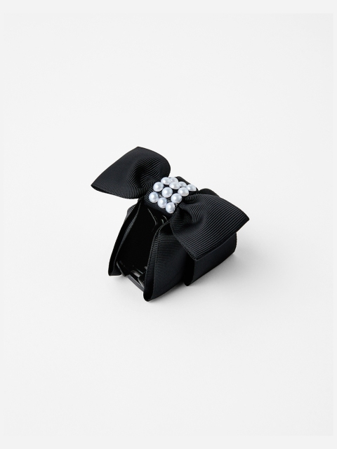 Accessorize Women Black & White Beaded Claw Clip