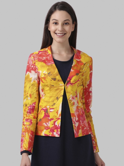 Park Avenue Woman Women Yellow & Orange Printed Single-Breasted Formal Blazer
Park Avenue Woman Women Yellow & Orange Printed Single-Breasted Formal Blazer