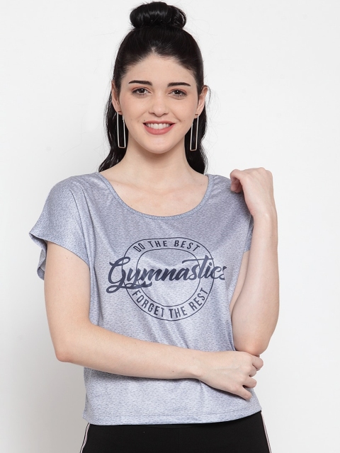 Global Republic Grey Extended Sleeves Regular Top