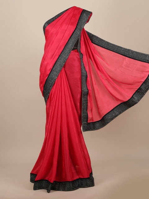 Pothys Pink Solid Saree