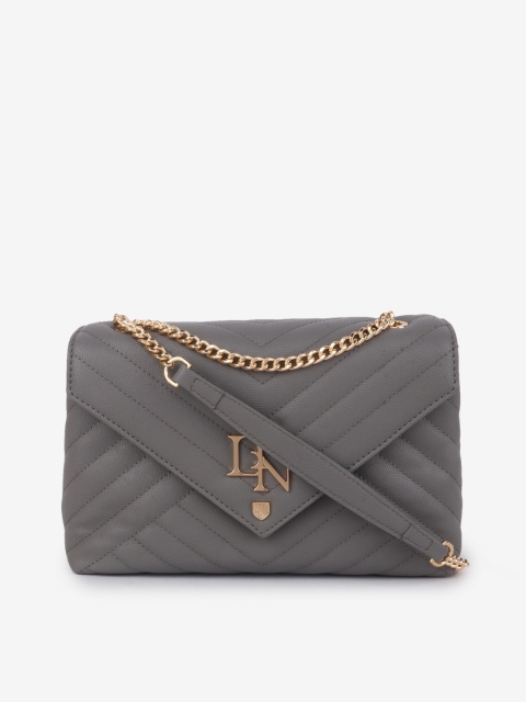 LYN Grey Textured Sling Bag
