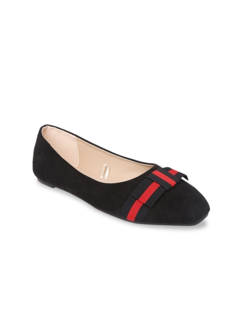 Forever Glam by Pantaloons Women Black Ballerinas with Bow