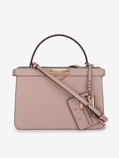 LYN Pink Solid Handheld Bag
