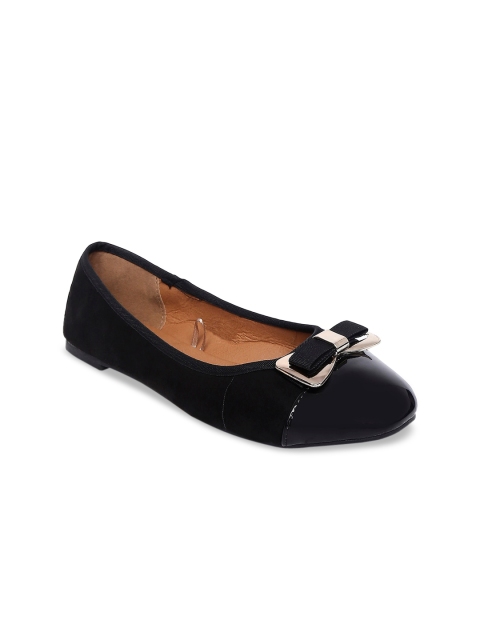 Forever Glam by Pantaloons Women Black Ballerinas with Buckles Flats