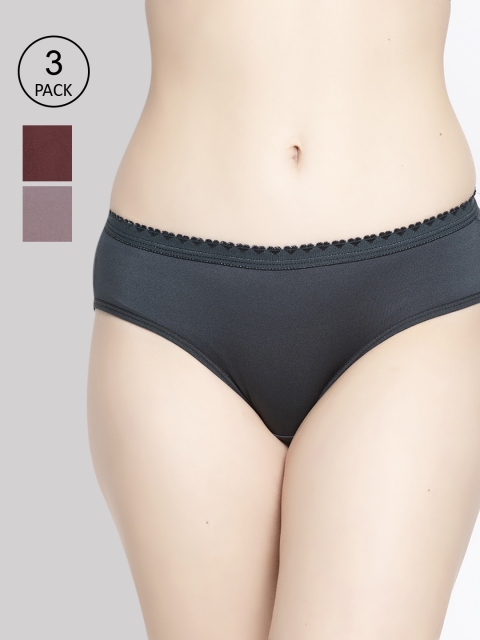 GRACIT Women Pack of 3 Assorted Seamless Briefs PW28-04-14-17