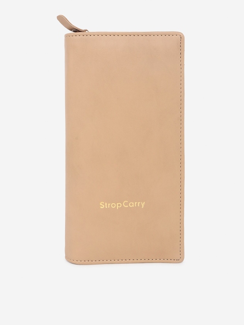 Stropcarry Beige Foldover Clutch