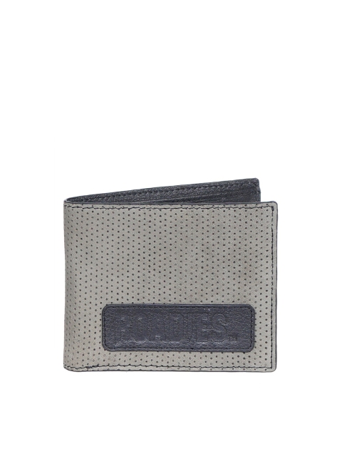 Roadies By Justanned Perforated Men's Bifold Leather Wallet, Olive