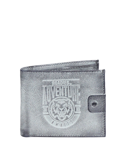 Justanned Men Grey Solid Wallet