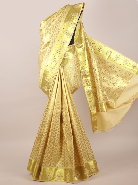Pothys Cream-Coloured Woven Design Zari Pure Silk Heavy Work Saree Kanjeevaram, Gold
Pothys Cream-Coloured Woven Design Zari Pure Silk Heavy Work Saree Kanjeevaram, Gold