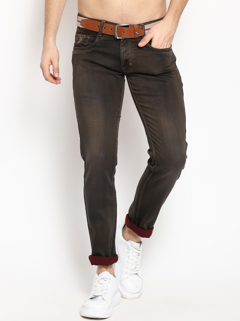 V2 Value & Variety Men Brown Light Fade Jeans
