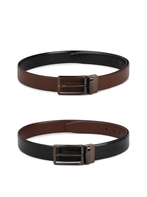 Van Heusen Men Brown & Black Textured Belt