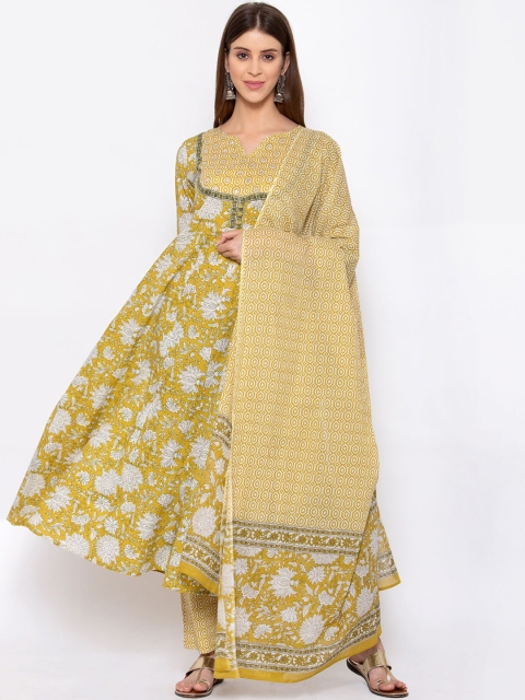 Yuris Women Green Ethnic Motifs Embroidered Panelled A-Line Keyhole Neck Pure Cotton
Yuris Women Green Ethnic Motifs Embroidered Panelled A-Line Keyhole Neck Pure Cotton