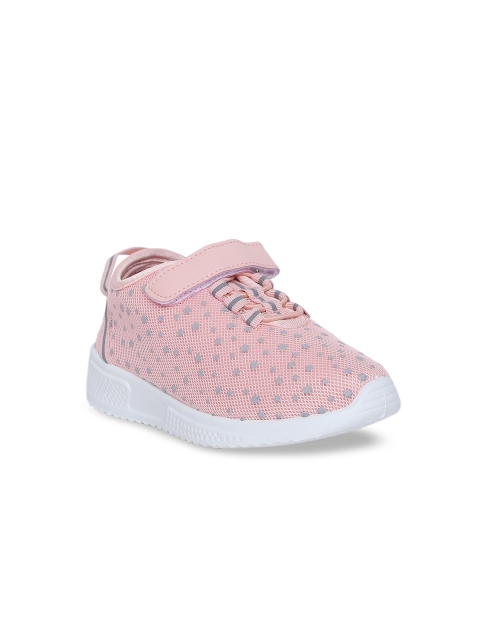 Pantaloons Junior Girls Pink Woven Design Sneakers