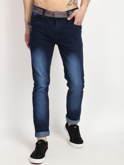 V2 Value & Variety Men Blue Heavy Fade Jeans