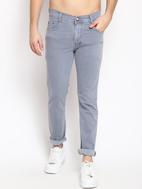 V2 Value & Variety Men Grey Low Distress Jeans