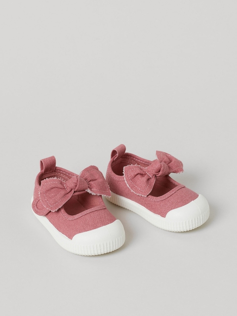 H&M Girls Pink Solid Ballerinas