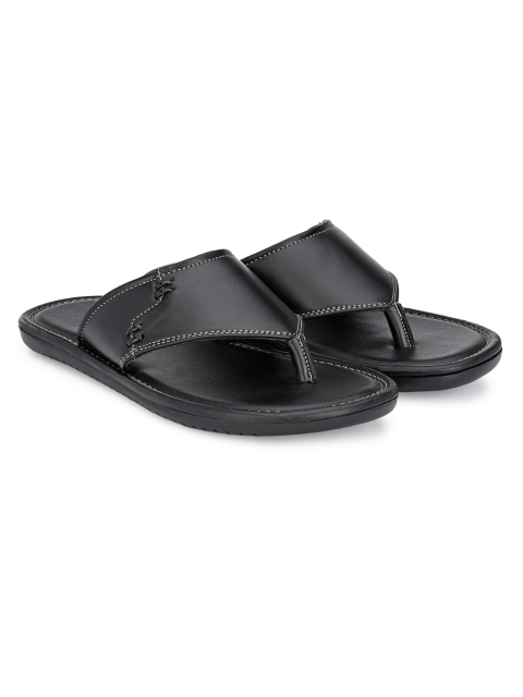 Azzaro Black Men Black Flip Flops