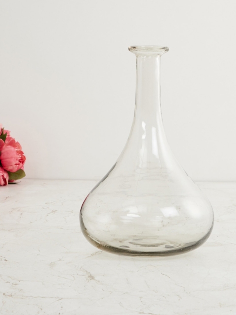 Home Centre Transparent Solid Fiesta-Amare Bottle Glass Vase