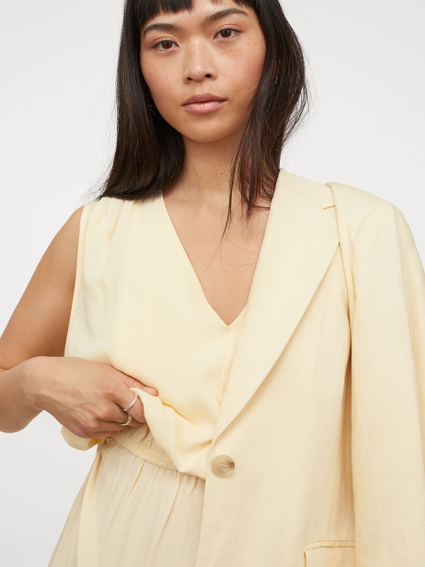 H&M Yellow MAMA Jersey Dress