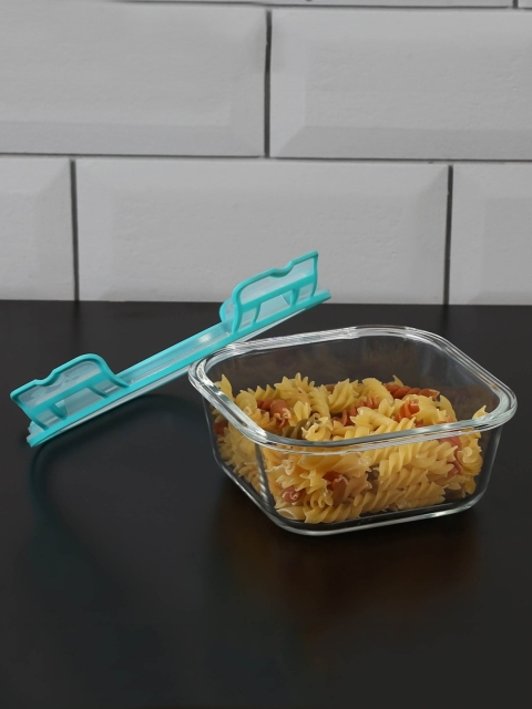 Home Centre Transparent & Turquoise Blue Solid Oven-Safe Glass Food Container 800 ml
Home Centre Transparent & Turquoise Blue Solid Oven-Safe Glass Food Container 800 ml