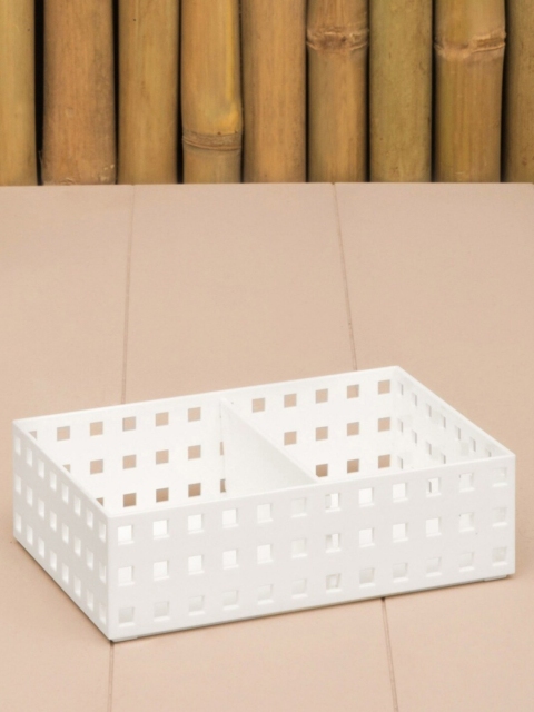 Home centre White Solid Regan Ashley Stackable Storage Box With Separator