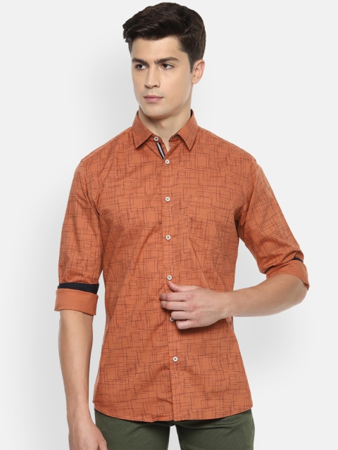 Van Heusen Sport Men Orange & Black Geometric Print Pure Cotton Slim Fit Casual Shirt
Van Heusen Sport Men Orange & Black Geometric Print Pure Cotton Slim Fit Casual Shirt