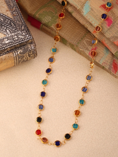 Shoshaa Gold-Plated & Red Handcrafted Chain