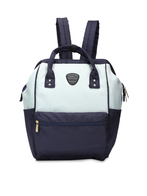 Van Heusen Woman Navy Blue Colourblocked Handheld Bag