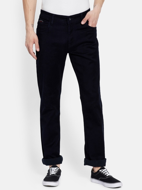 Octave Men Navy Blue Solid Jeans
