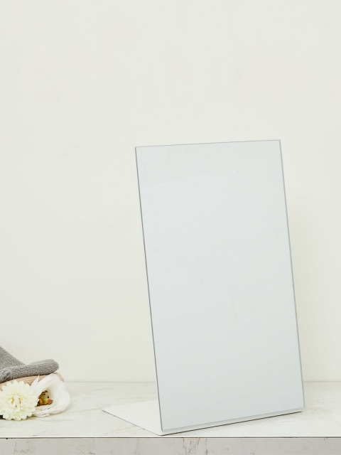 Home Centre Silver-Toned Solid Orion Ella Rectangular Table Mirror