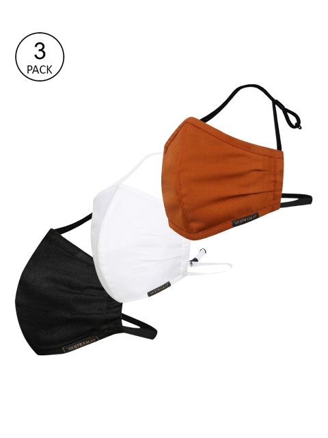 VASTRAMAY Unisex Pack Of 3 Solid Cotton 3-Ply Reusable Anti-Pollution Protective Outdoor Half Face Masks, Rust
VASTRAMAY Unisex Pack Of 3 Solid Cotton 3-Ply Reusable Anti-Pollution Protective Outdoor Half Face Masks, Rust