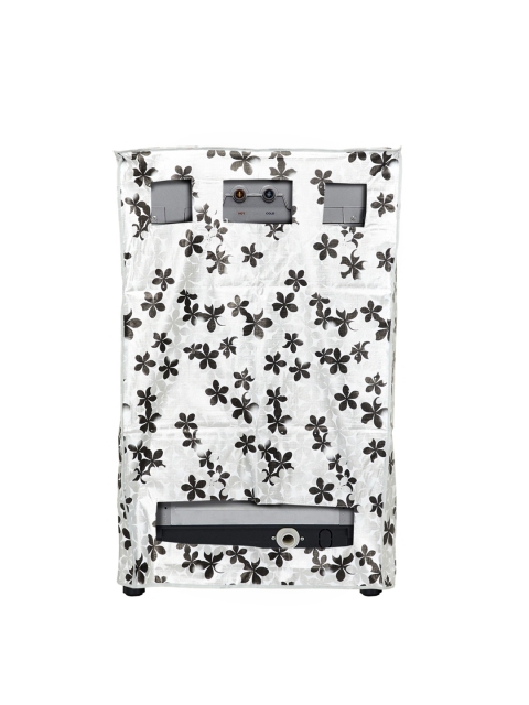Home Centre Grey Corsica Printed Top Load Washing Machine Cover