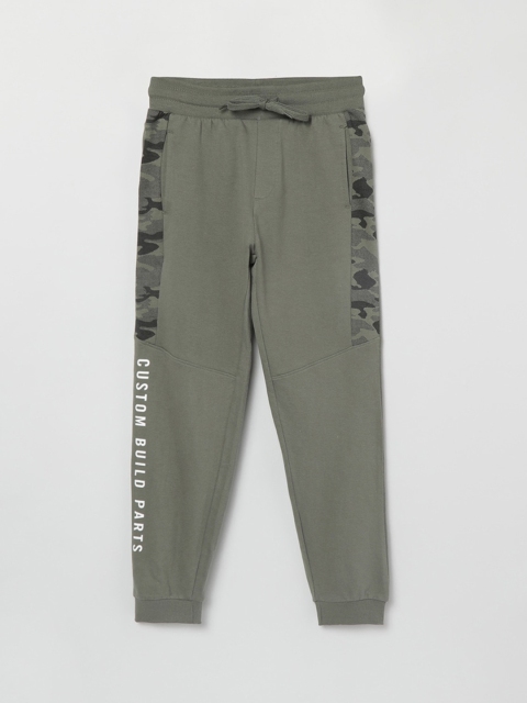 max Boys Green Joggers Trousers