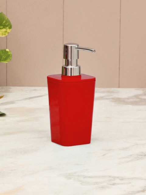 Home Centre Red & Silver-Toned Hilda Armon Solid Plastic Square-Shaped Soap Dispenser
Home Centre Red & Silver-Toned Hilda Armon Solid Plastic Square-Shaped Soap Dispenser