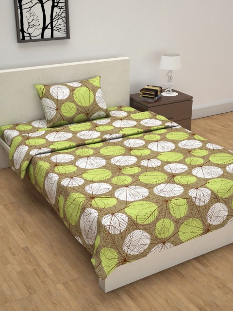Divine Casa Brown & White Floral Printed 104 TC Cotton Single Bedding Set With Dohar
Divine Casa Brown & White Floral Printed 104 TC Cotton Single Bedding Set With Dohar